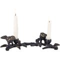 Birds On Limb Candle Holder