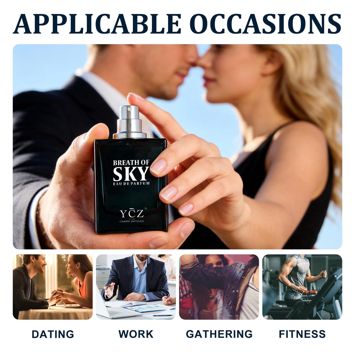 YCZ Men's Cologne Collection – 1.7 oz Long-Lasting Eau de Parfum (9 Scents)