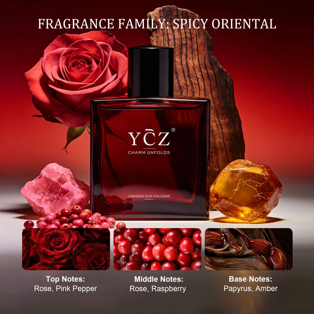 YCZ Men's Cologne Collection – 1.7 oz Long-Lasting Eau de Parfum (9 Scents)