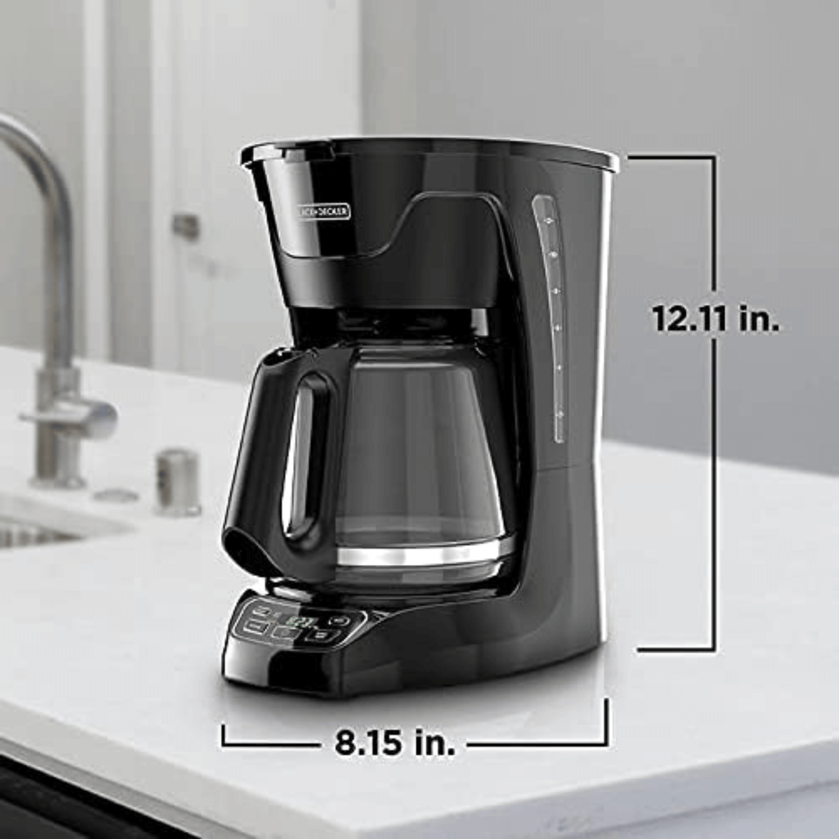 Black & Decker 12-Cup Vortex Digital Programmable Coffeemaker - REFURBISHED