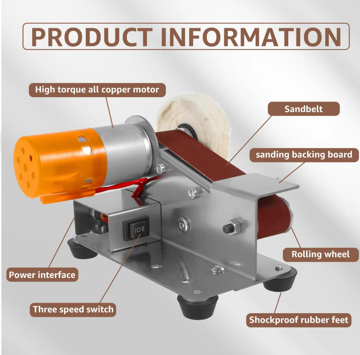 GrindMaster Mini Belt Sander