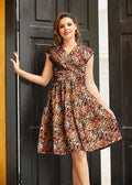 Mushroom Greta Dress