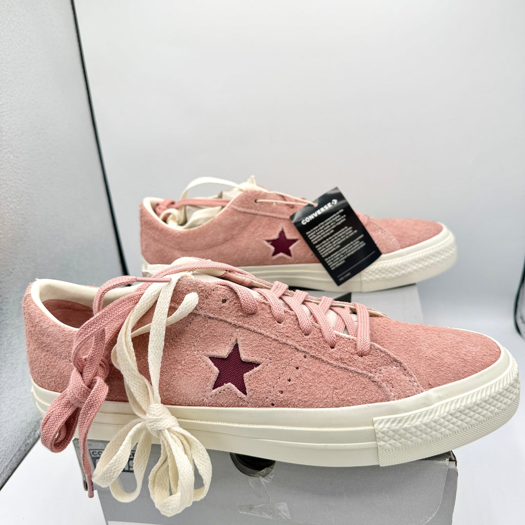 Converse One Star Pro OX Shoes Cherry Vision Canyon Dusk Pink Suede Leather