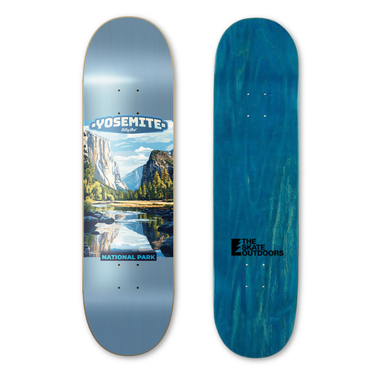 Yosemite Icons - Valley View Skateboard Deck 8.25"