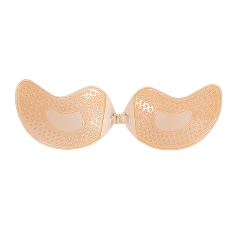 Sexy Invisible Bras Women's Push Up Silicone Mango Bra Without Straps Self Adhesive Seamless Strapless Front Closure Lingerie