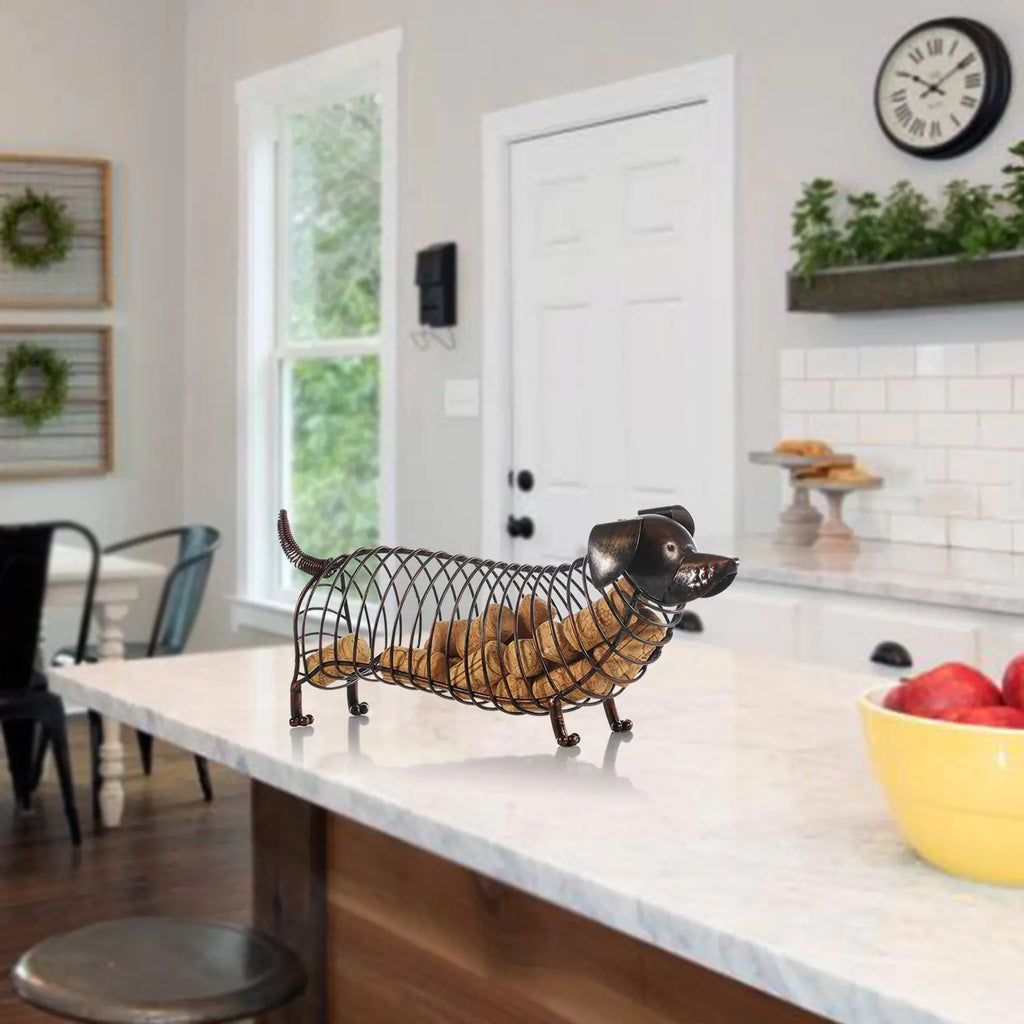 Dachshund Bottle Cork Storage