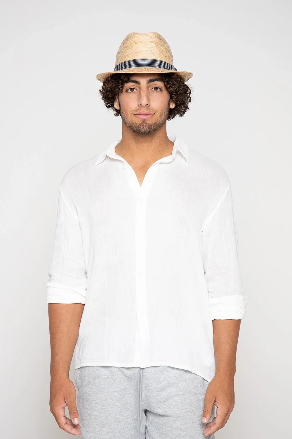 Peter Grimm Arsenio - Straw Fedora Hat