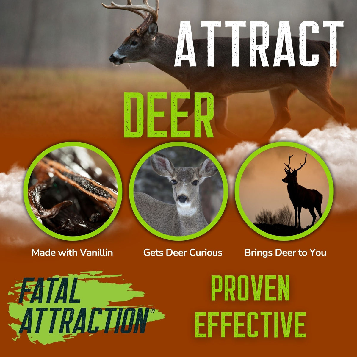 Deer Sugar; Realtree Fatal Attraction Vanillin Deer Attractant & Scent Cover