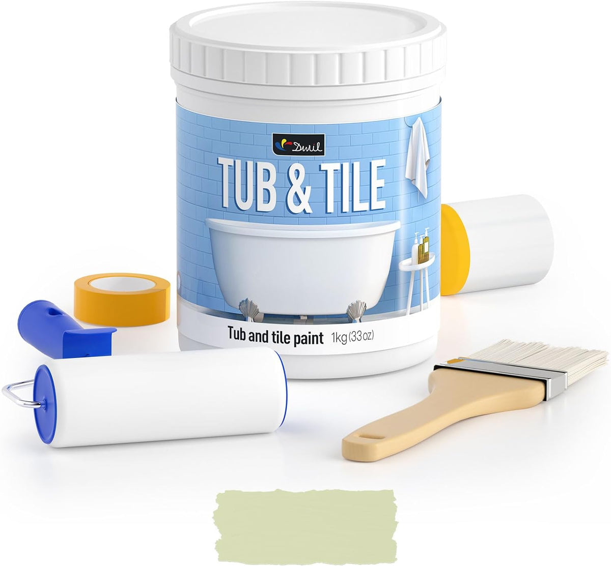 DWIL Water-Based Tub & Tile Refinishing Kit with Tools