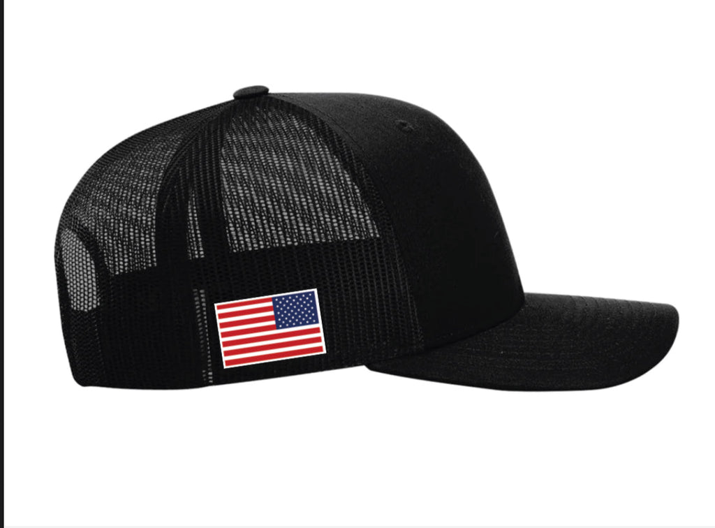 TRUCKER - AMERICAN FLAG W/ BLUE STRIPE
