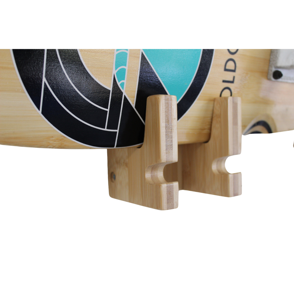 Bamboo Skate & Snowboard Wall Rack