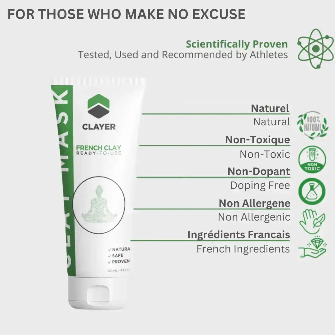 French Clay with Bentonite Clay Mask Ready-to-use