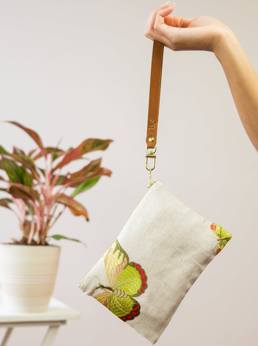 Butterfly Wristlet Purse
