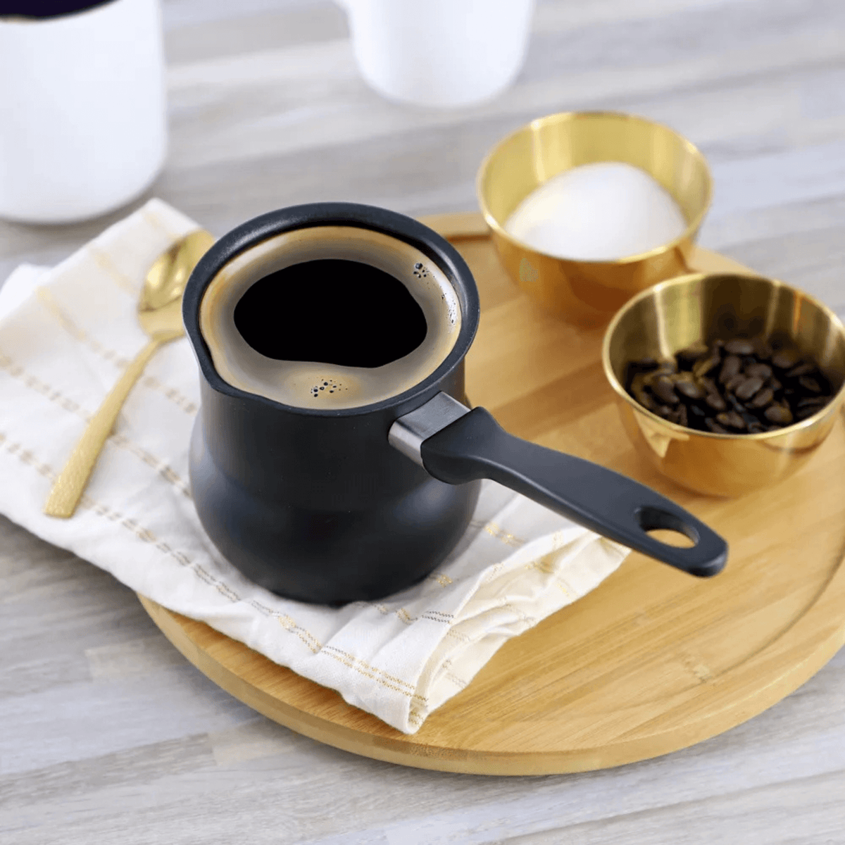 Better Chef 9cm 0.45Qt Aluminum Nonstick Turkish Coffee Warmer
