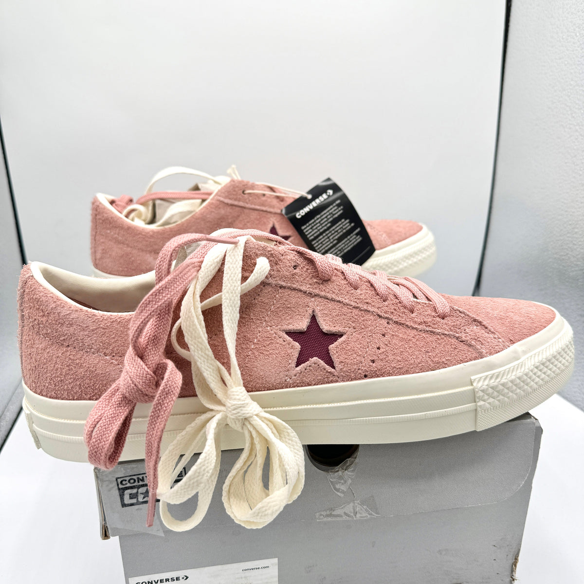 Converse One Star Pro OX Shoes Cherry Vision Canyon Dusk Pink Suede Leather
