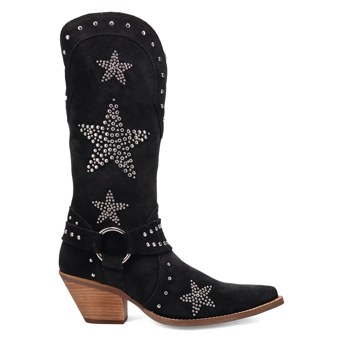 Dingo Lucky Stars - Women's Suede Cowgirl Boots
