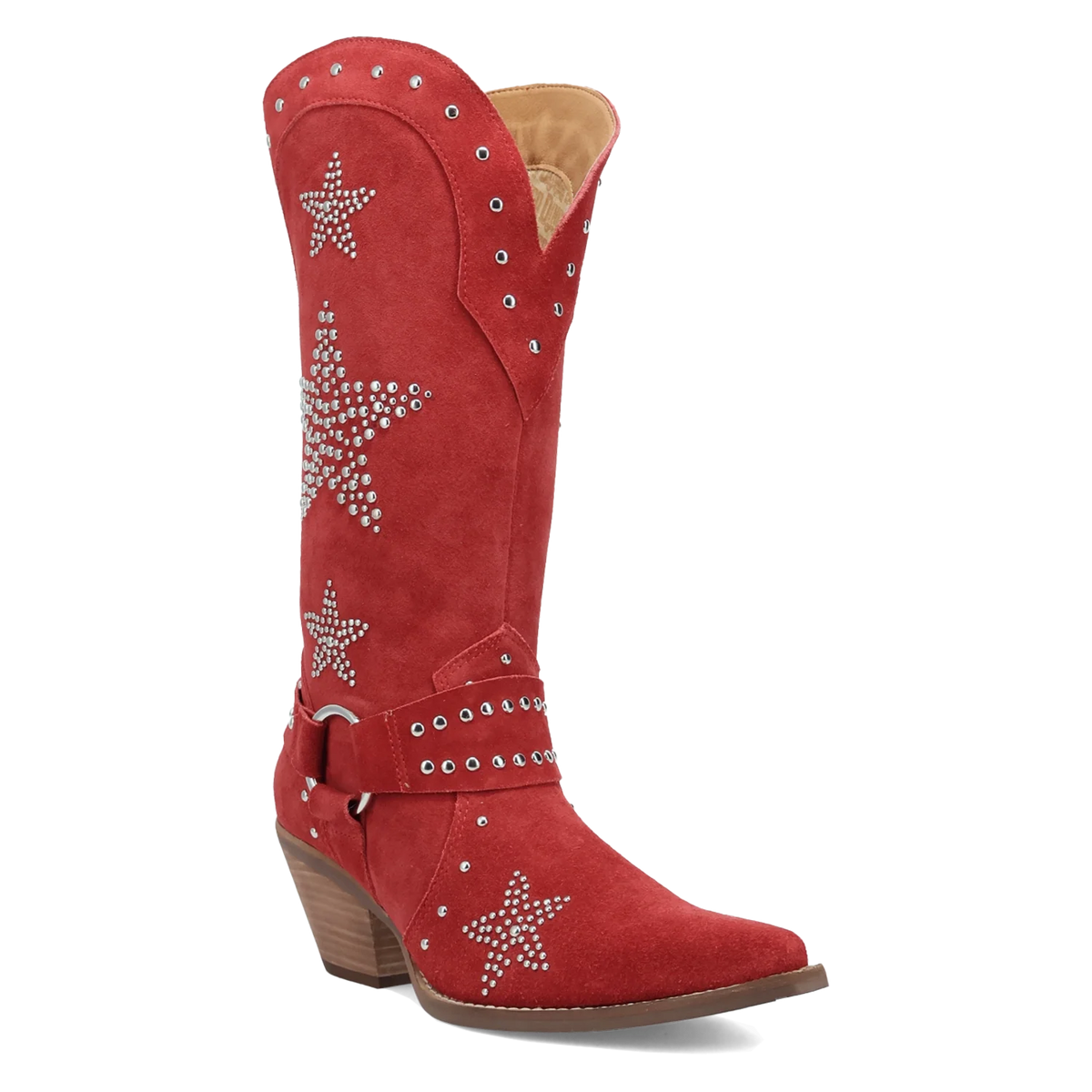 Dingo Lucky Stars - Women's Suede Cowgirl Boots
