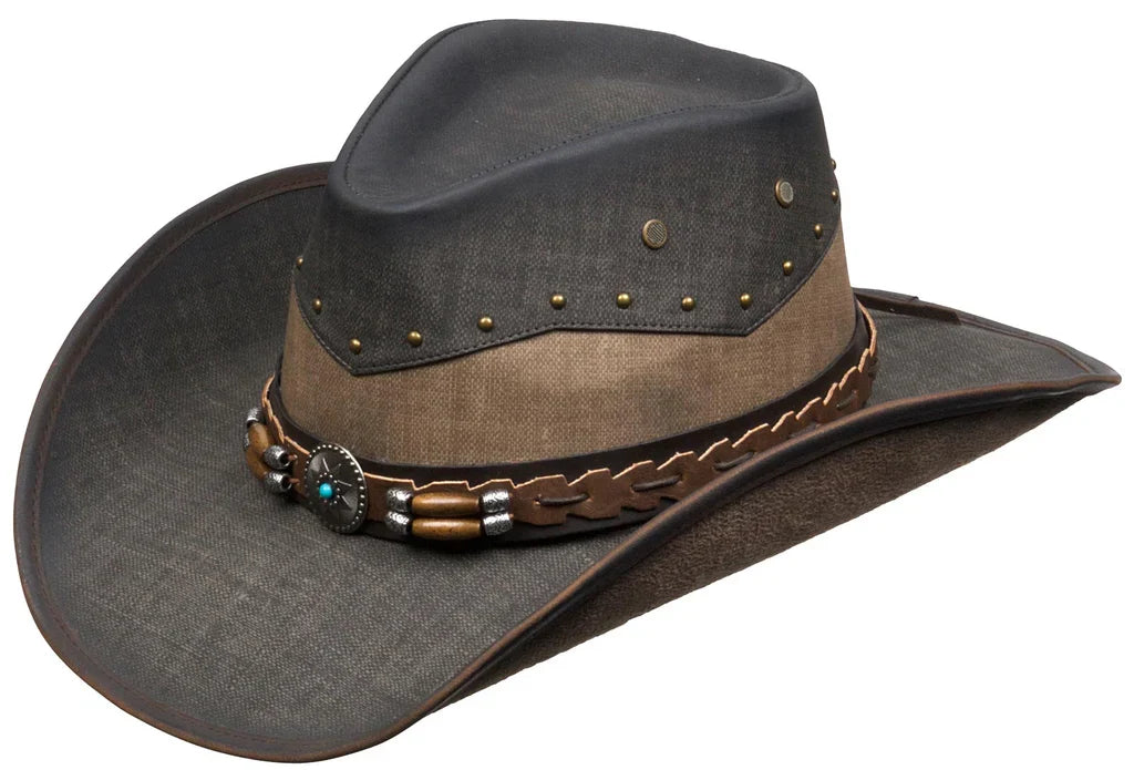 Deadwood Trading Copper Canyon - Faux Leather Cowboy Hat