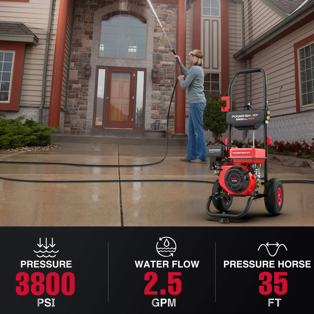 3800PSI 2.5GPM 212cc Gas Pressure Washer DL1038A
