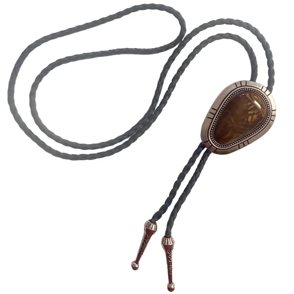 Deadwood Trading Stonekeeper (Tiger Eye)  - Bolo Tie