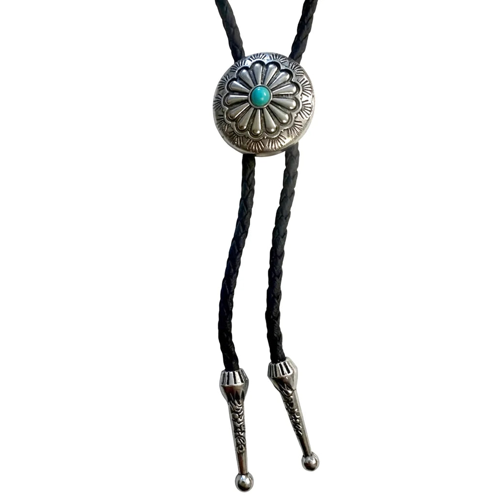 Deadwood Frontier Sun (Turquoise) - Bolo Tie