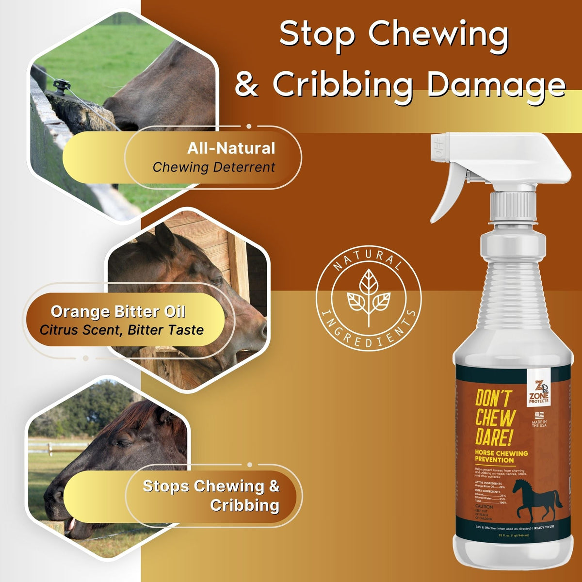 Don't Chew Dare! Horse Chewing Prevention