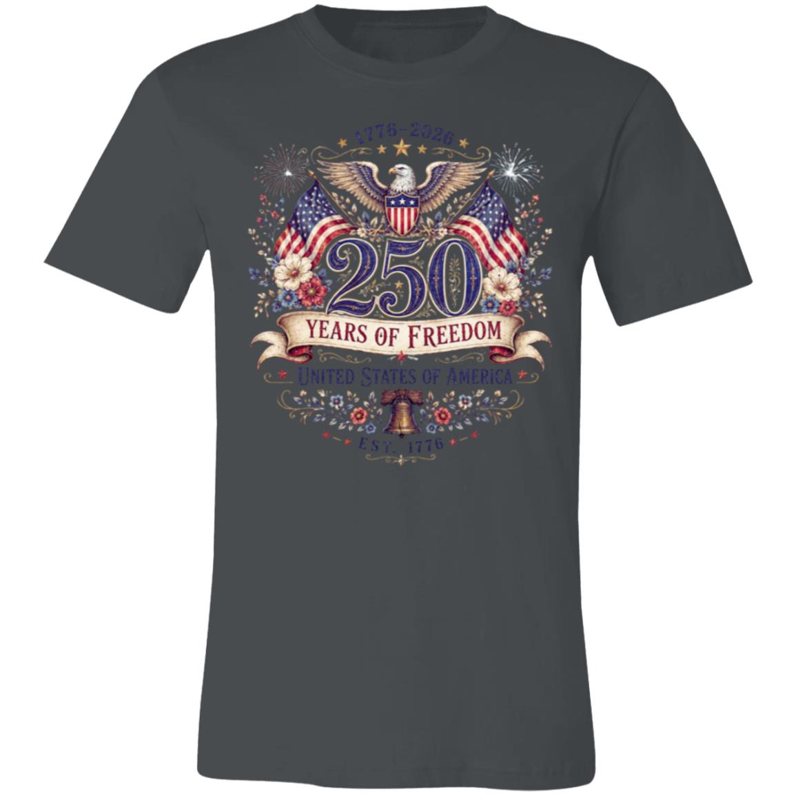 Ladies Vintage T-Shirt 250 Years of Freedom Patriotic America