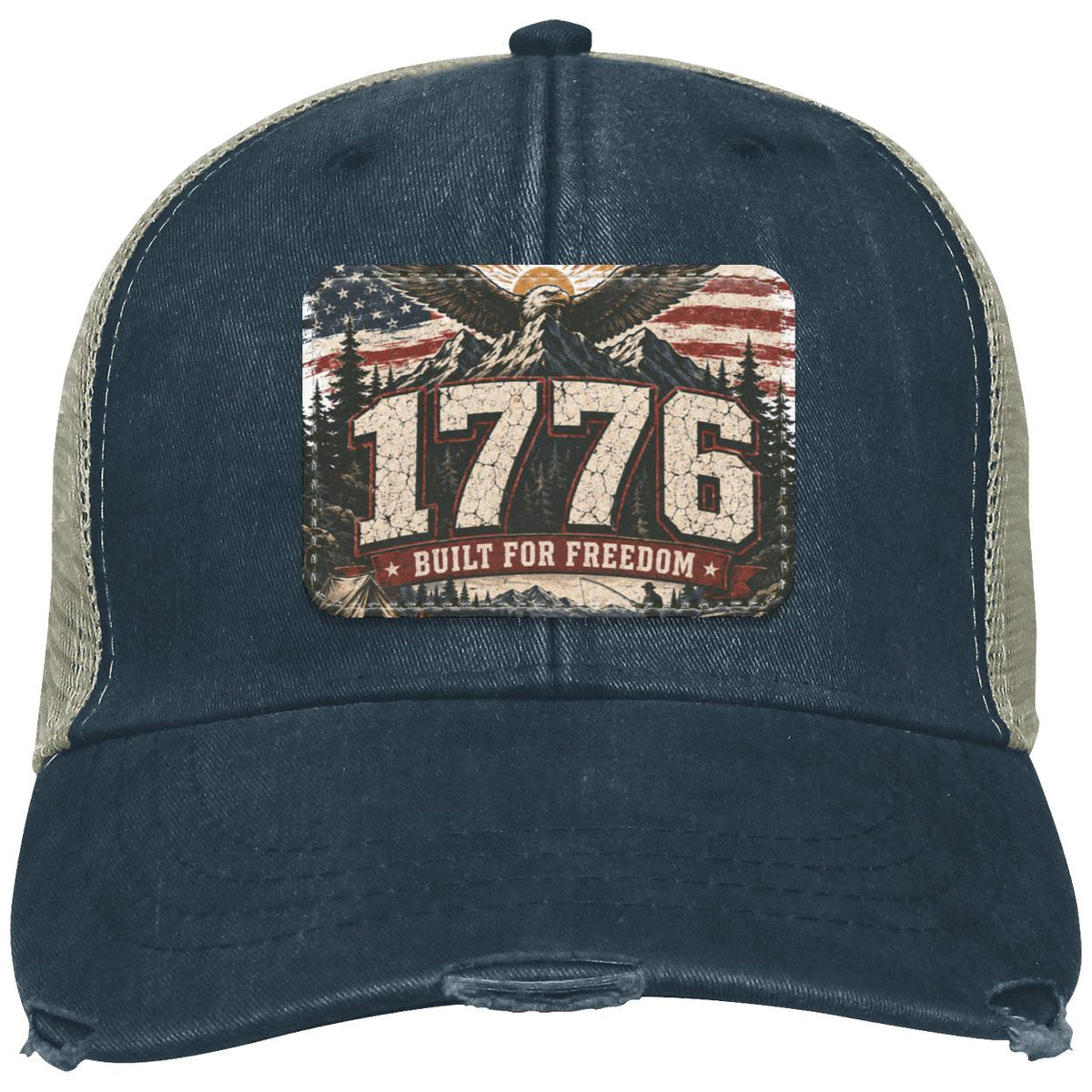 1776 Built For Freedom Distressed Ollie Cap