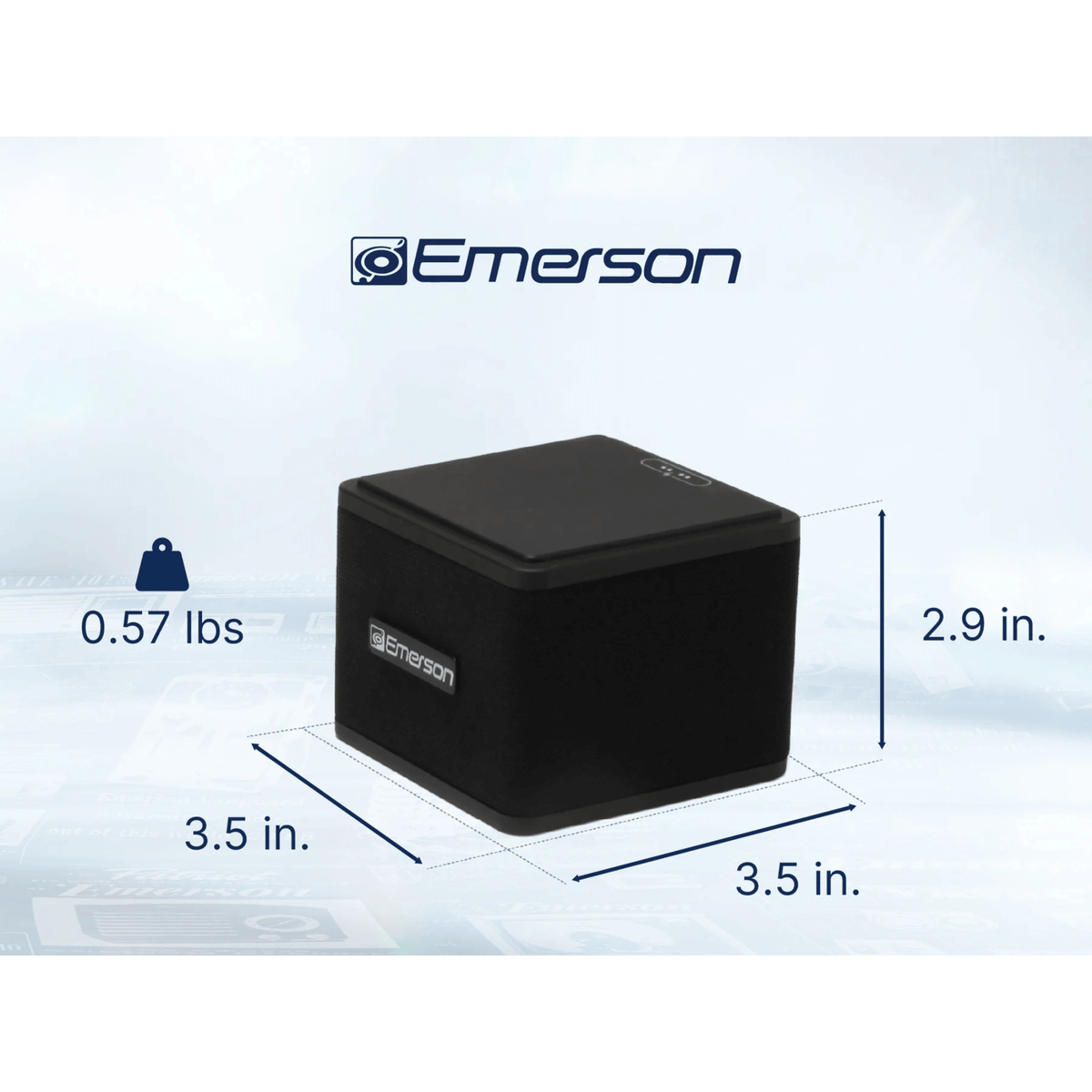 Emerson 1-Pair Instant Connect Sound Blox Wireless Magnetic Stackable Speakers