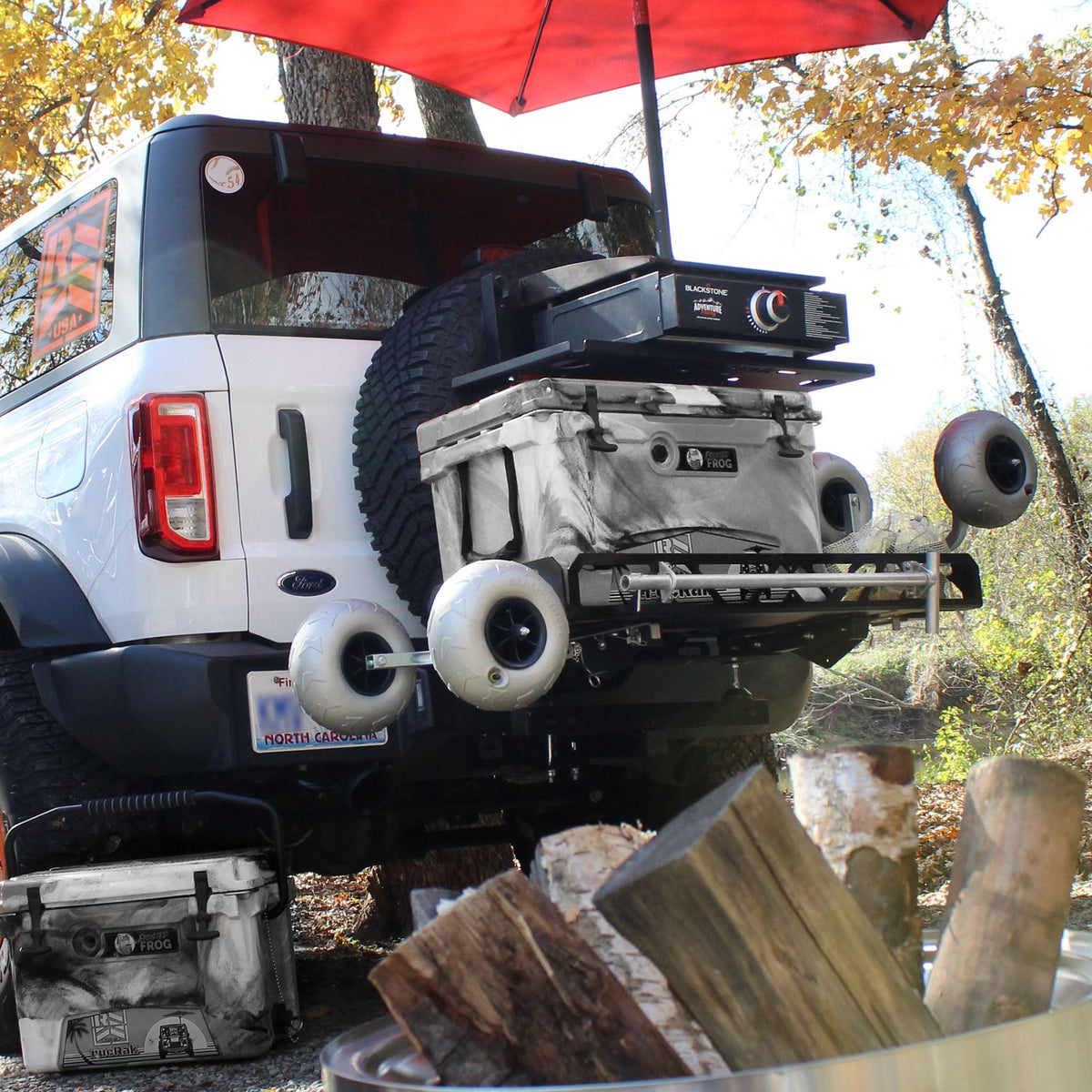 Ford Bronco Raptor (2022+) Swing-Away Cargo Rack & Bike Carrier | rucRak Grunt