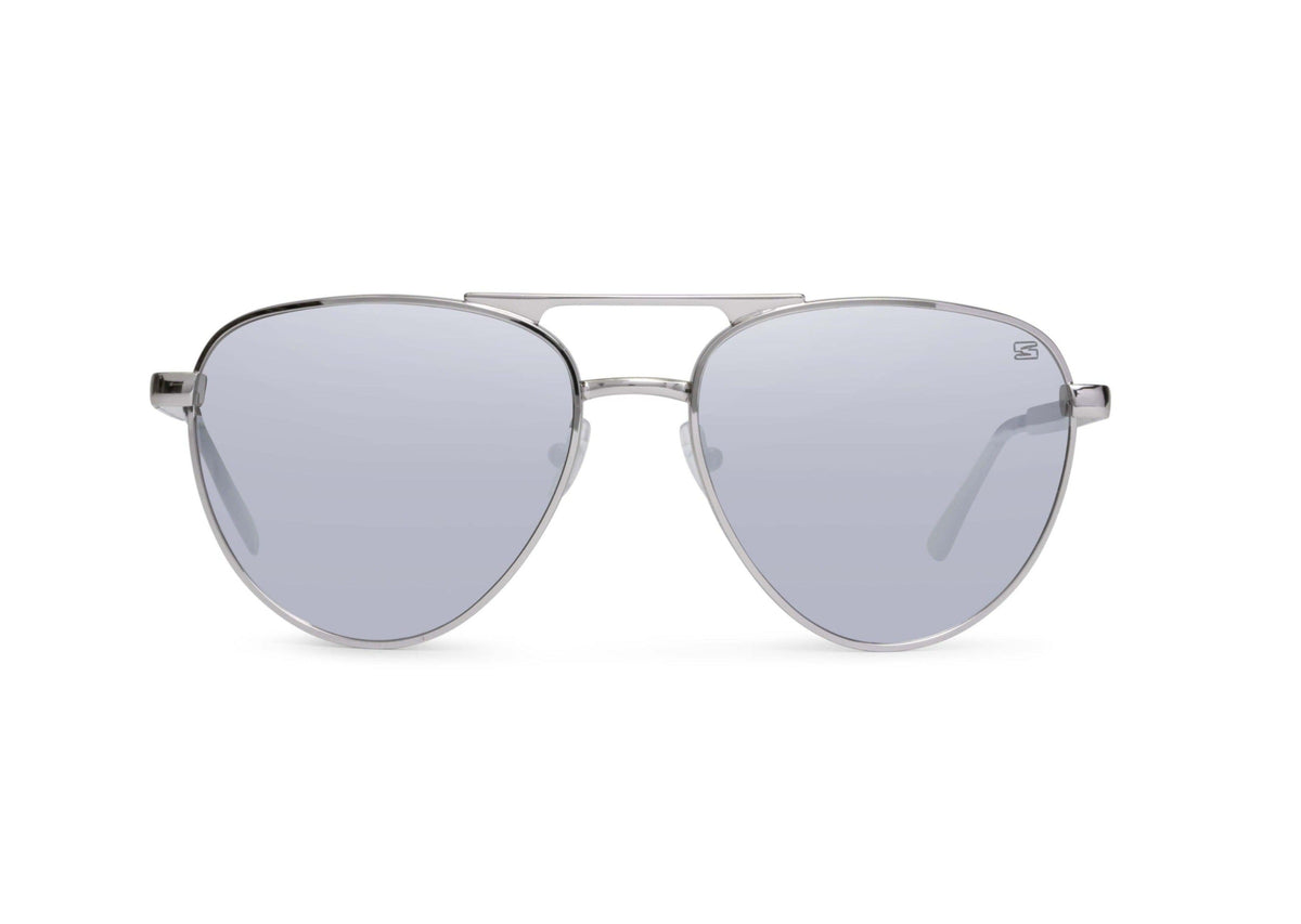 Dara Aviator Chrome Silver