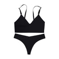 Hot Sale Ladies' V-Neck Style Wire-Free Seamless Underwear Set With Briefs Women Underwear Bras And Panties Set