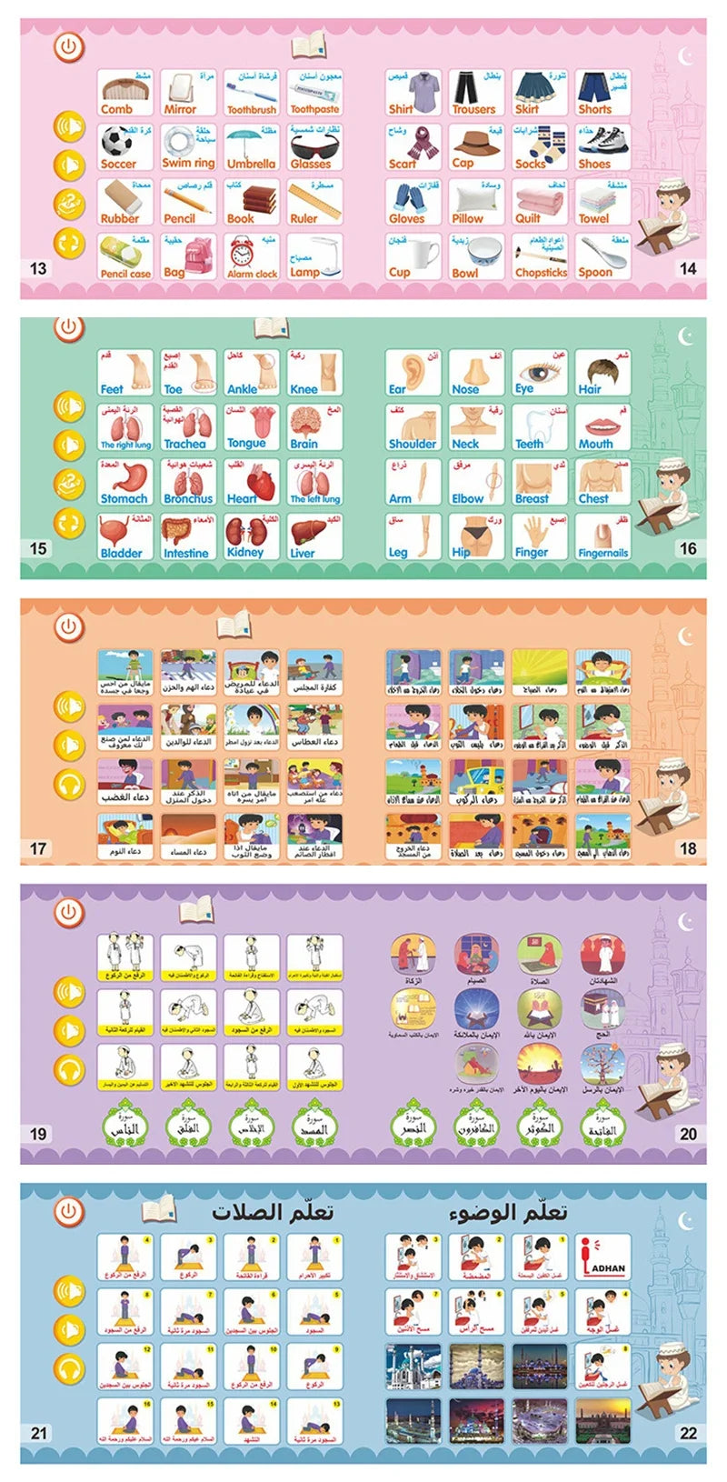 New Kids Electronic Arabic Reading Book - Multifunction Learning Book, Educational Toy