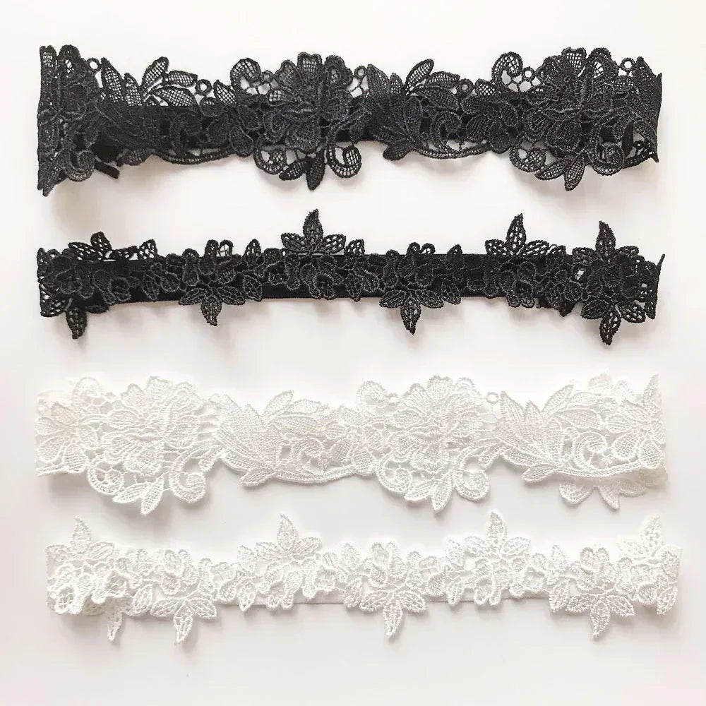 K02 Fashion Soft Sexy Lace Garter Belt for Women Lace Belt Legs Ring Bridal Garter Set Bride Wedding Accessories Bride Garter