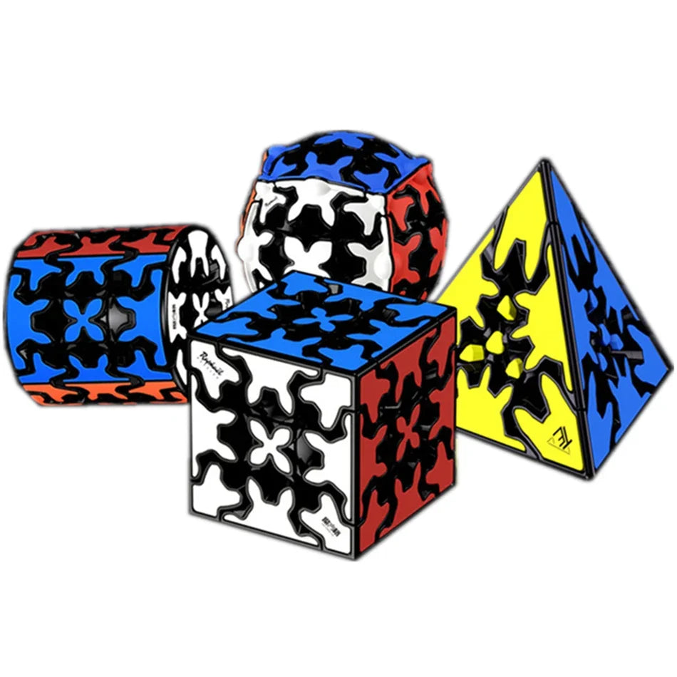 Gear Cube & Shape Puzzle Set
