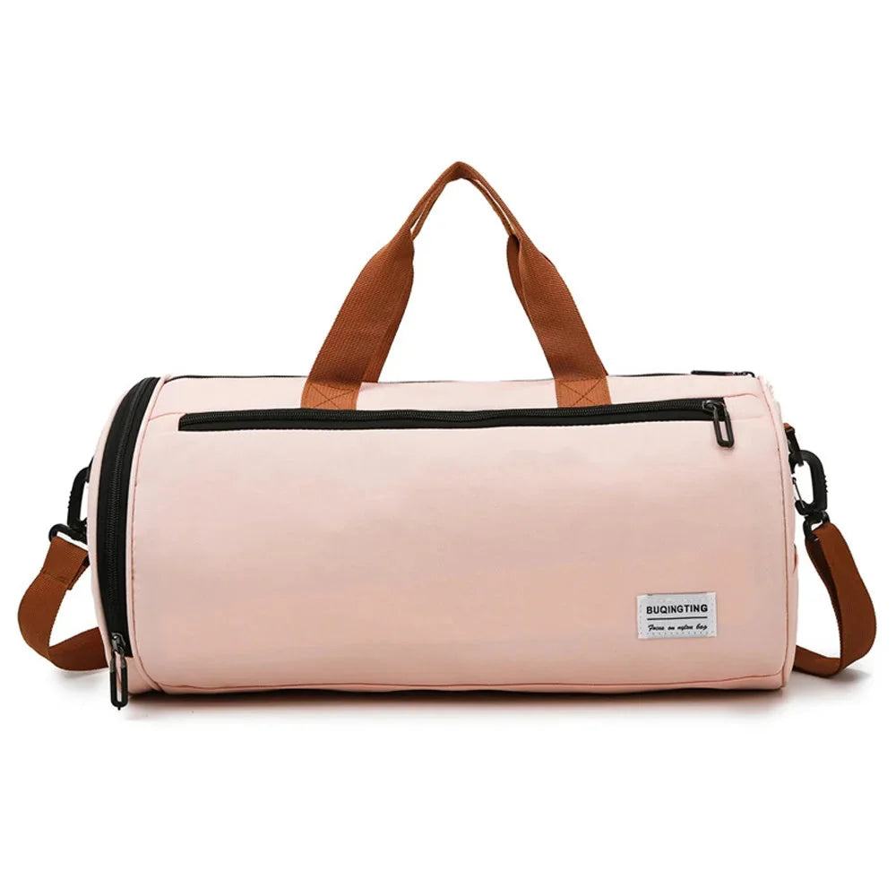 Waterproof Fitness Bag with Shoulder Strap Dry/Wet Zones Shoe Storage