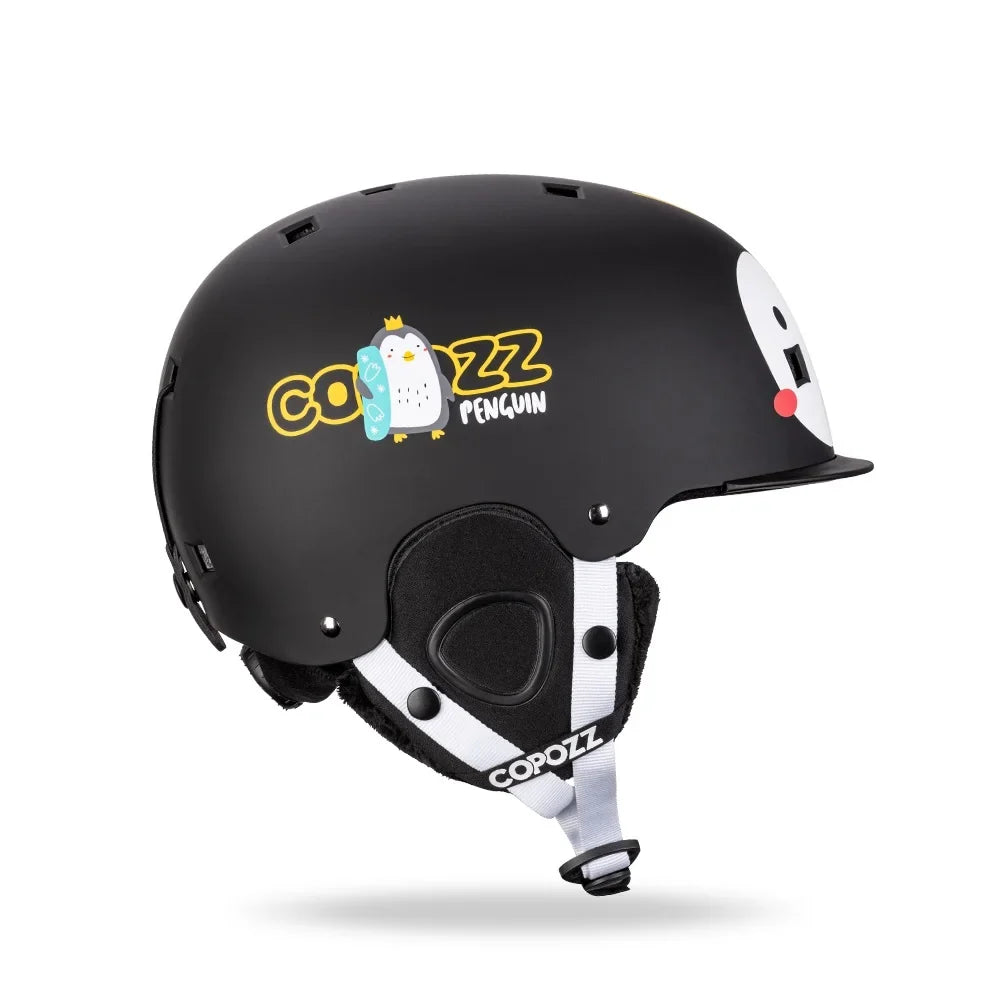 Kids Ski Helmet  Cartoons  Integrally Molded  Safety