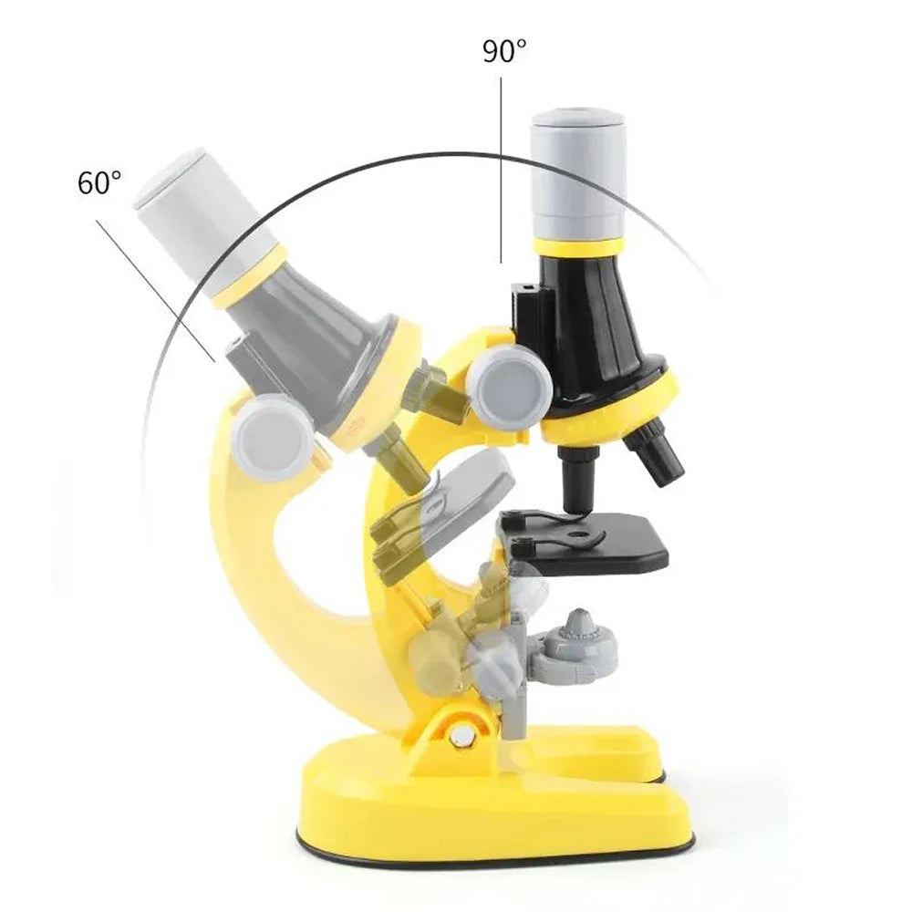 Kids Biology Microscope Kit with LED – 1200x Zoom for School Science Experiments