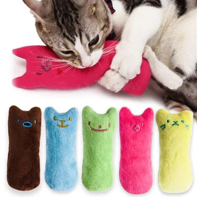 Catnip Plush Chew Toy — Teeth-Grinding Cat Toy