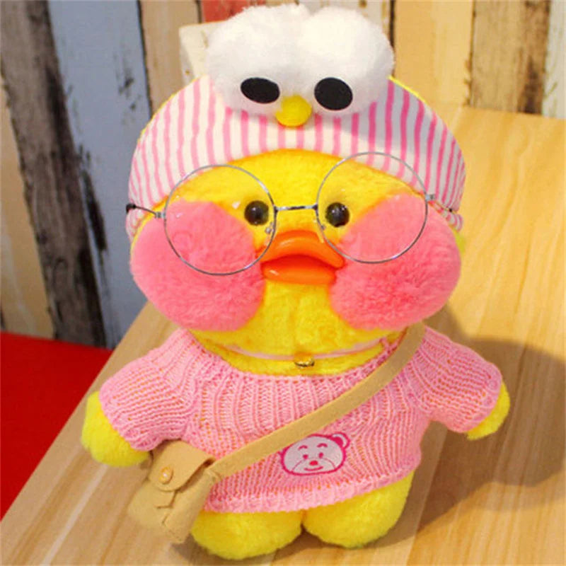 Lalafanfan Yellow Duck Plush Toy 30cm (11.8 Inches)