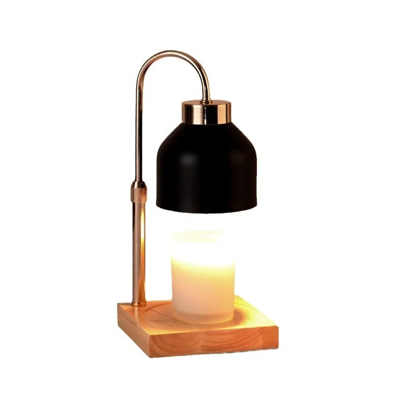 Minimalist Wax Melt & Aromatherapy Lamp with Gold Pole