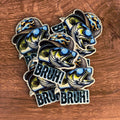 Fishing BRUH | UV Printed Leather Hat Patch
