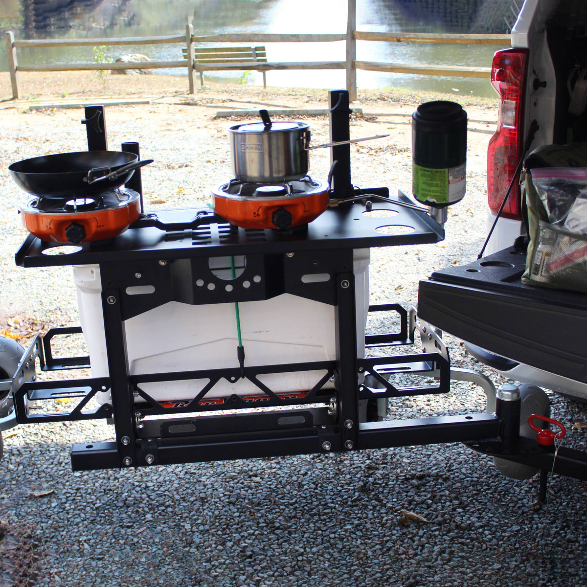 2" Hitch Swing-Away Cargo Carrier & Bike Rack | rucRak GUNNY