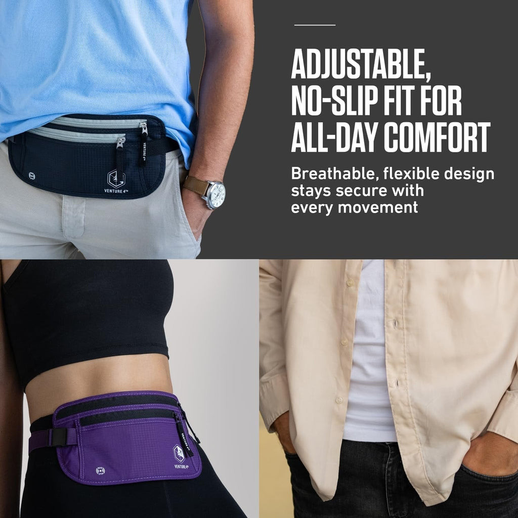 Travel Money Belt + RFID Sleeves