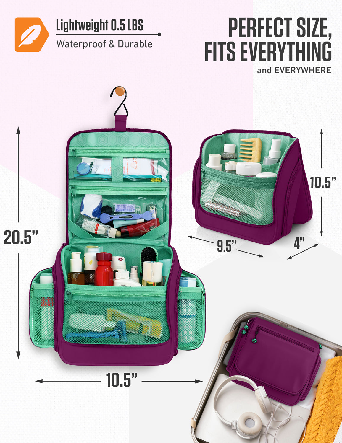 Hanging Travel Toiletry Bag