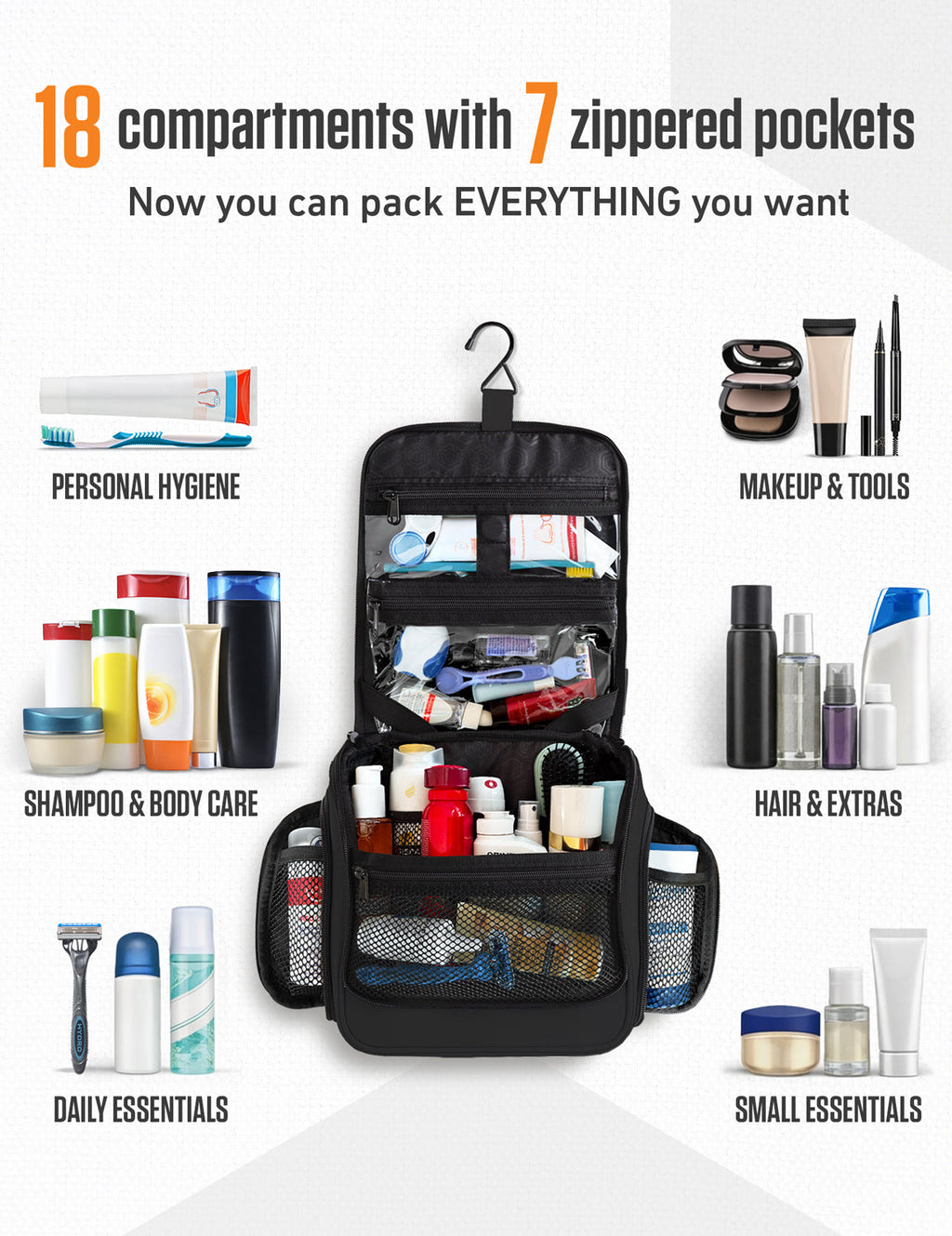 Hanging Travel Toiletry Bag