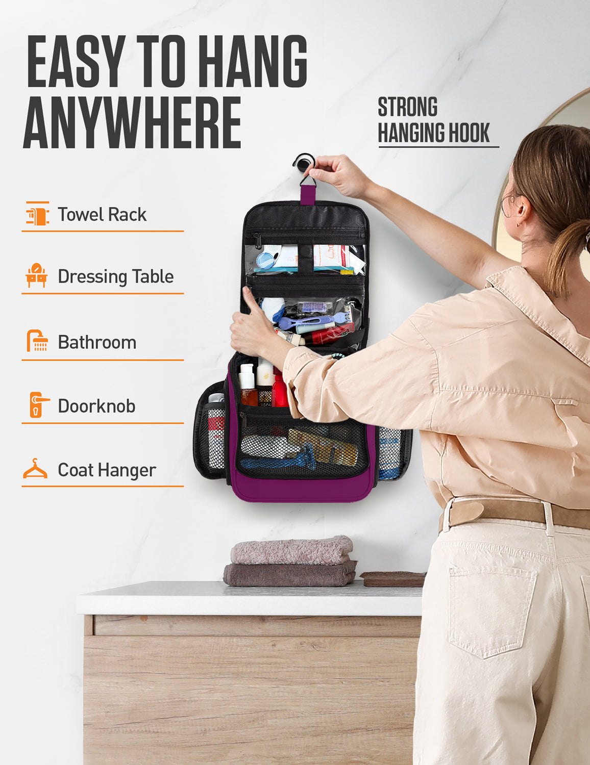 Hanging Travel Toiletry Bag