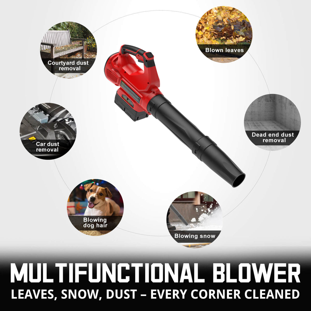 450CFM Cordless Leaf Blower w/ 40V 4.0Ah Battery and Charger MB2450A