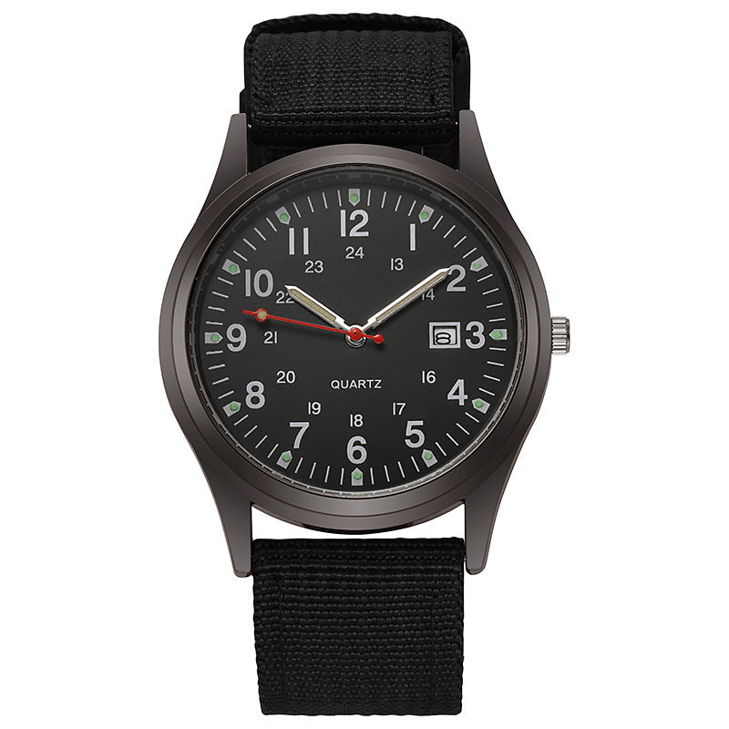 Canvas men's casual fashion gift watch, quartz watch