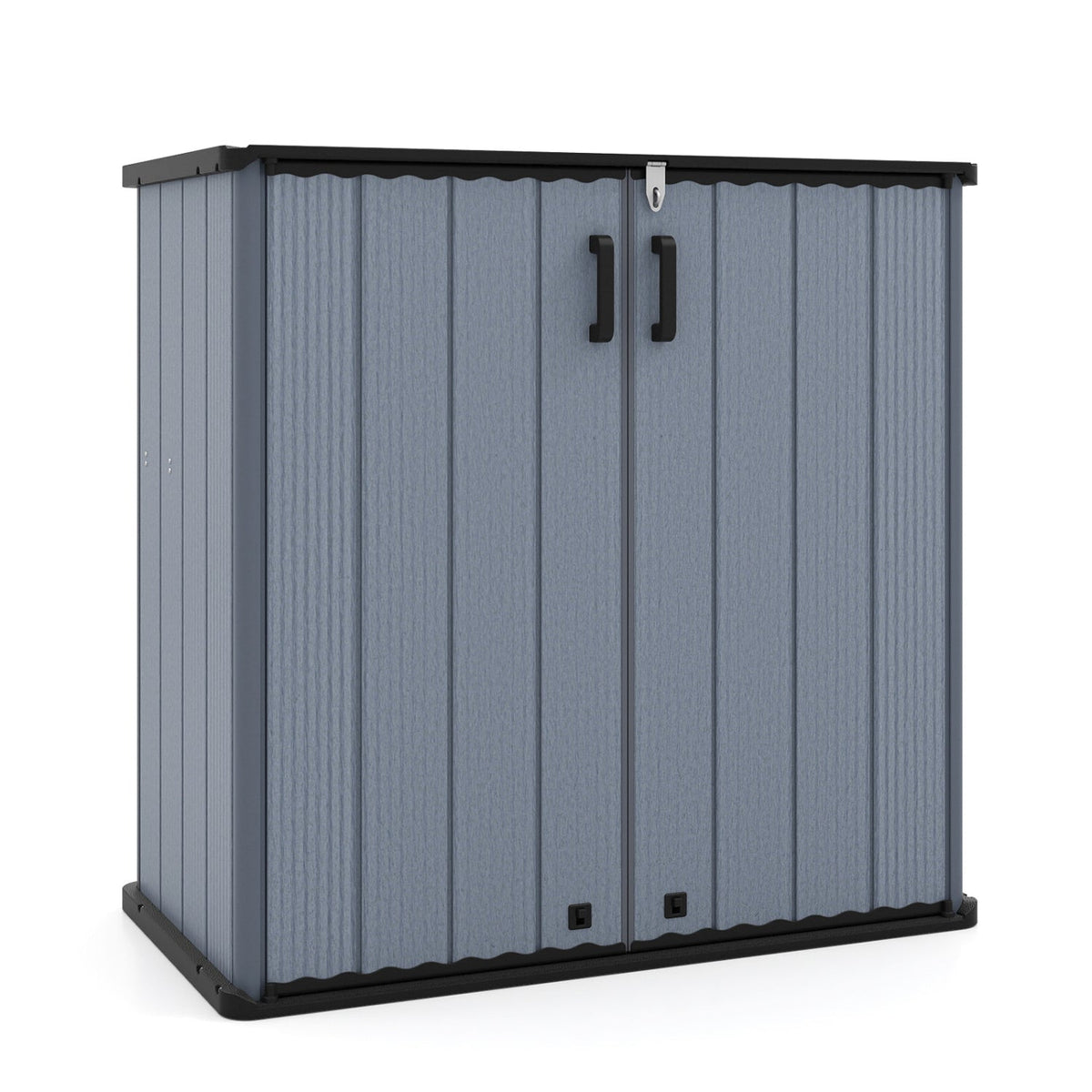 Outdoor Storage Shed 23.5 Cu.ft All-Weather Storage Box with Floor Lockable Door
